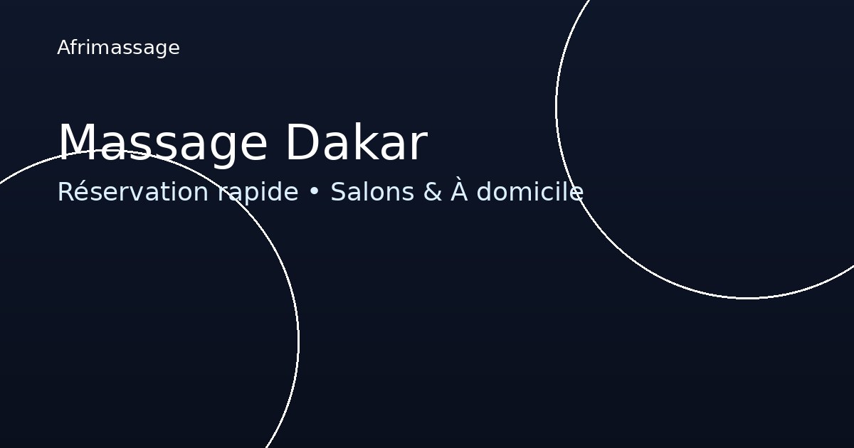 Massage royal chez zara - Ngor (Dakar)