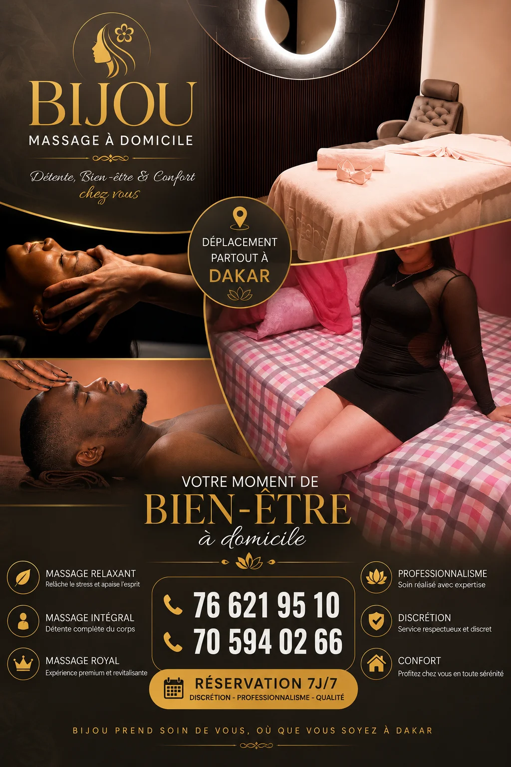 Massage intégral Bien-être à domicile - Yoff (Dakar)