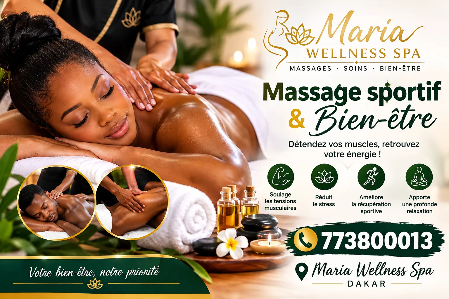 Massage bien-être pour hommes et femmes