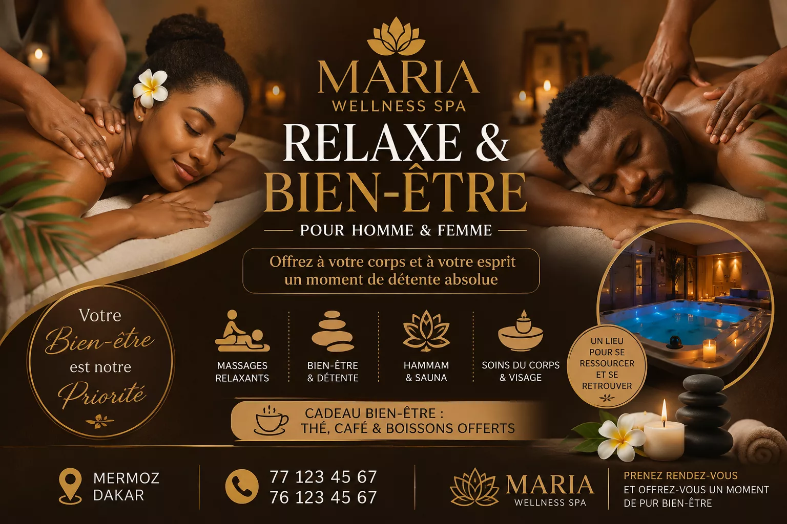 Massage bien-être pour homme et femmes