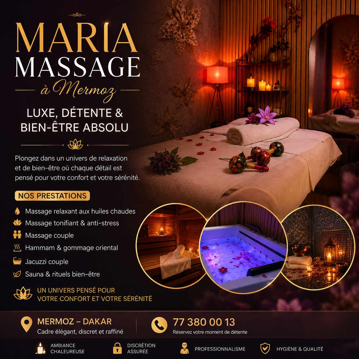 Maria Massage à Mermoz — luxe, détente & bien-être absolu