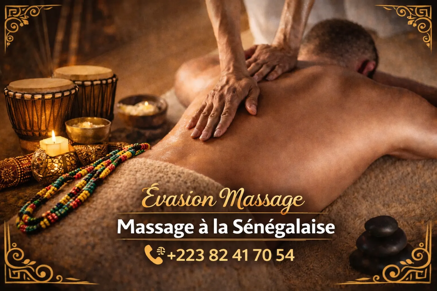 Massage à la sénégalaise à Hamdallaye ACI 2000 – Évasion Massage